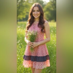 Xhilaration Sleeveless Tiered Dress Size S